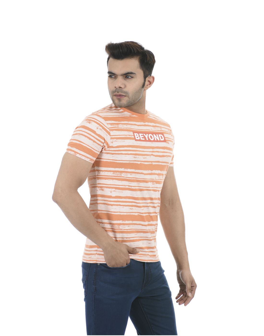 Orange striped jeans outlet